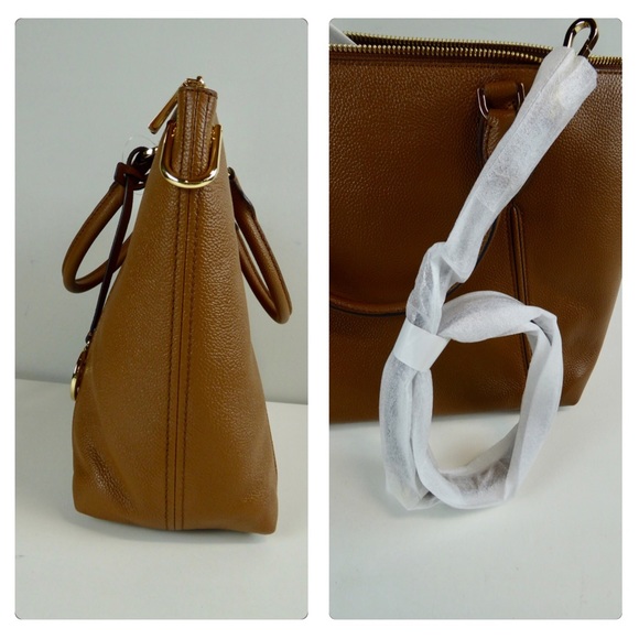 Michael Kors Sierra Pebbled Leather Satchel Purse - Picture 3 of 8